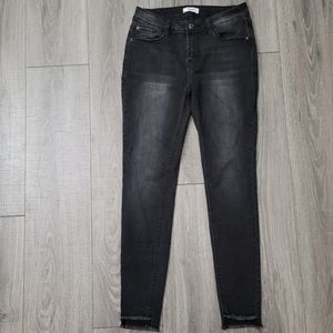 Nwot Kensie distressed grey black jeans